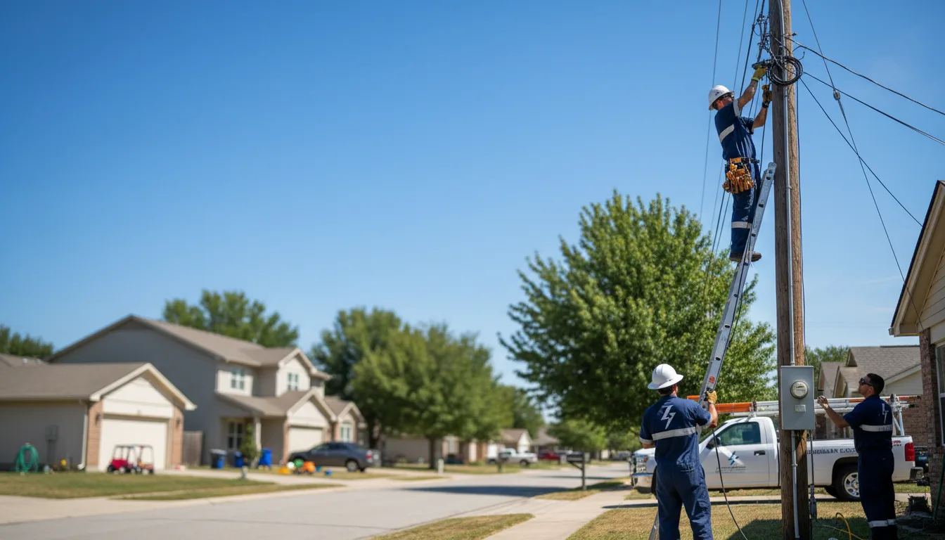 Residential electrician providing installation services in Emerson, AR